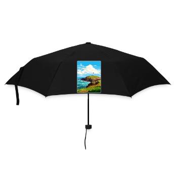Godrevy Point Angleterre Affiche de voyage Souvenir WPA - Parapluie standard - noir - Devant