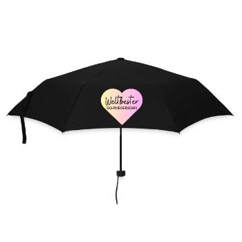 Weltbester Schwiegersohn! Personalisierbar - Regenschirm (klein) - Schwarz - Vorne