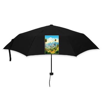 Los Angeles Californie Voyage Poster Souvenir WPA - Parapluie standard - noir - Devant