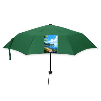 Lake Arrowhead California Travel Poster Souvenir - Umbrella (small) - bottlegreen - Front