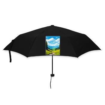 Affiche de voyage du parc national des Great Smoky Mountains - Parapluie standard - noir - Devant