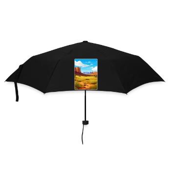 Big Bend National Park Travel Poster Souvenir WPA - Umbrella (small) - black - Front