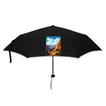 Grand Canyon National Park Arizona Travel Poster - Umbrella (small) - black - Front