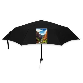 Black Canyon Nationalpark Colorado Reiseposter - Regenschirm (klein) - Schwarz - Vorne