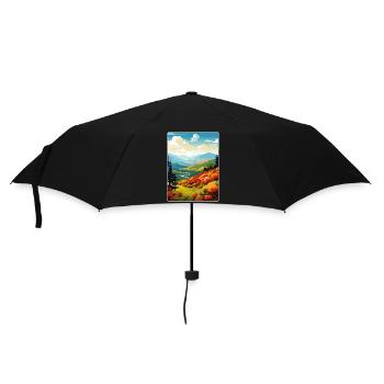 Affiche de voyage du parc national des Great Smoky Mountains - Parapluie standard - noir - Devant
