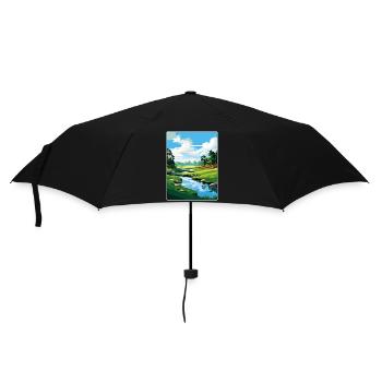 Augusta Golf Course Vintage Voyage Poster Souvenir - Parapluie standard - noir - Devant