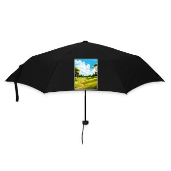 Oak Hills Golf Club Vintage Travel Poster Souvenir - Umbrella (small) - black - Front