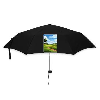Tpc Boston Golf Club Travel Poster Souvenir WPA - Umbrella (small) - black - Front