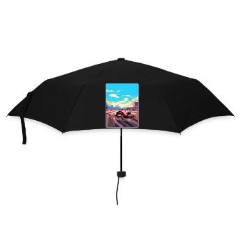 Barcelona Circuit Motorsport Race Spain Travel WPA - Umbrella (small) - black - Front