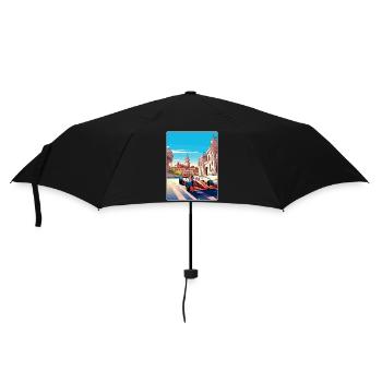 Barcelona Circuit Motorsport Race Spain Travel WPA - Umbrella (small) - black - Front