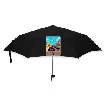 Barcelona Circuit Motorsport Race Spain Travel WPA - Umbrella (small) - black - Front