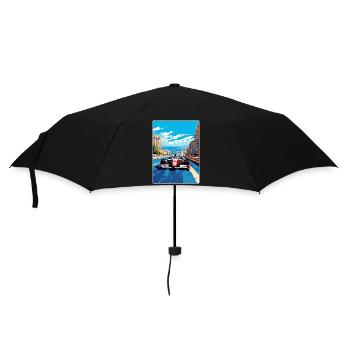 Monte Carlo Circuit Motorsport Race Monaco Race - Umbrella (small) - black - Front