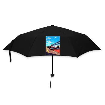 Silverstone Circuit Motorsport Rennen England Reisen - Regenschirm (klein) - Schwarz - Vorne