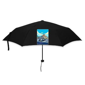 Sochi Circuit Motorsport Race Russian Travel Card - Umbrella (small) - black - Front