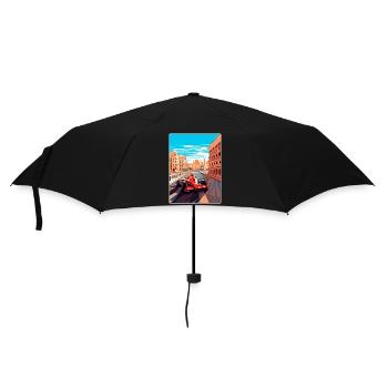 Valencia Circuit Motorsport Race Spain Travel Card - Umbrella (small) - black - Front