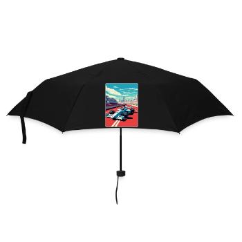 Mexico Circuit Motorsport Race Travel Poster WPA - Umbrella (small) - black - Front