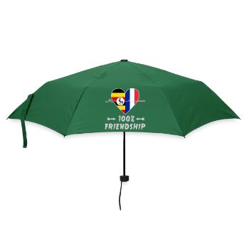 Uganda and France 100% friendship - Umbrella (small) - bottlegreen - Front