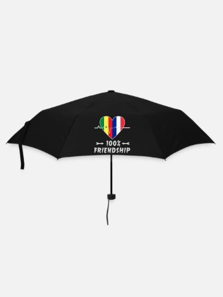 100 % amitié entre le Sénégal et la France - Parapluie standard - noir