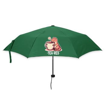 Tea Rex Tea Rex Tea Drinker Gift - Umbrella (small) - bottlegreen - Front