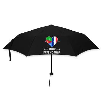 Eritrea and France 100% friendship - Umbrella (small) - black - Front