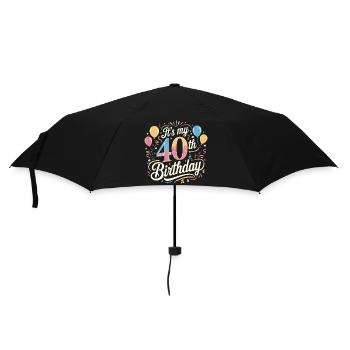 It's my 40th Birthday - Parapluie standard - noir - Devant