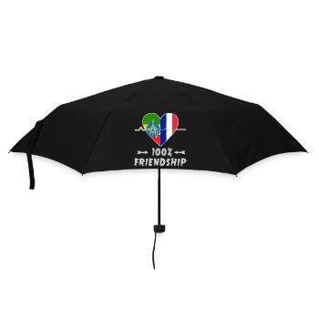 Ethiopia and France 100% friendship - Umbrella (small) - black - Front