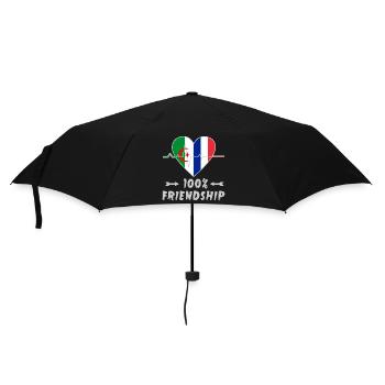 Algeria and France 100% friendship - Umbrella (small) - black - Front