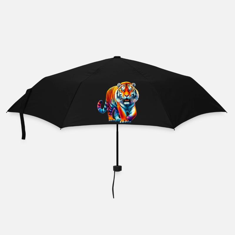 Tiger - Regenschirm (klein) - Schwarz