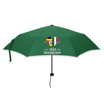 Uganda and Italy 100% friendship - Umbrella (small) - bottlegreen - Front