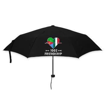 Eritrea and Italy 100% friendship - Umbrella (small) - black - Front