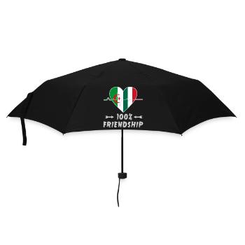 Algeria and Italy 100% friendship - Umbrella (small) - black - Front