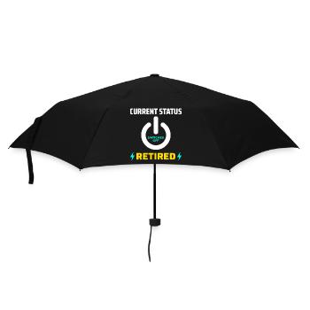 Électricien à la retraite : Fier de sa situation actuelle - Parapluie standard - noir - Devant