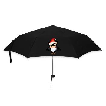 Bat Christmas - Umbrella (small) - black - Front