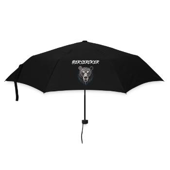 Berserker Bär Krieger Odin Runen Nordischer Kompas - Regenschirm (klein) - Schwarz - Vorne