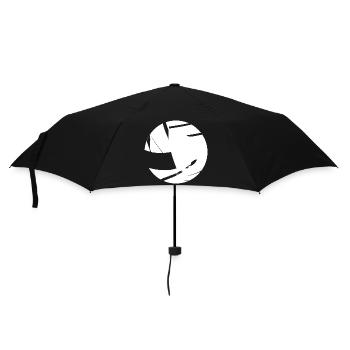 Volleyball Comic Look - Umbrella (small) - black - Front
