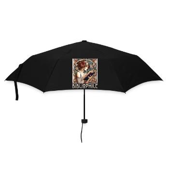 Bibliophile Woman Book Books Reading Gift - Umbrella (small) - black - Front