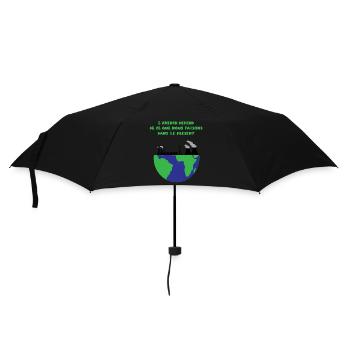 Planet Earth - Umbrella (small) - black - Front