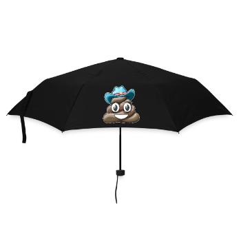 Cow Boy Haufen Kacke ab - Regenschirm (klein) - Schwarz - Vorne