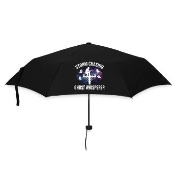 Storm Chasing Ghost Whisperer – Lineman Halloween - Umbrella (small) - black - Front