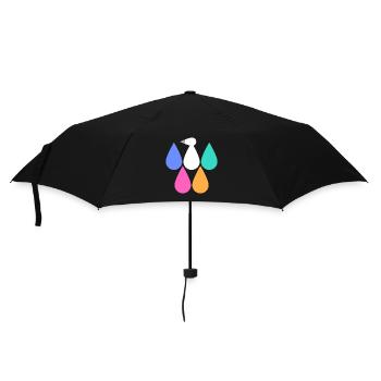 Colorful Birds Design Gifts - Umbrella (small) - black - Front