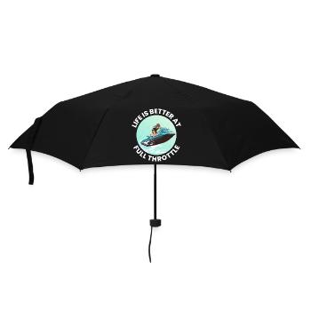 Jet Ski Full Throttle Watersports Adventure Ocean - Umbrella (small) - black - Front