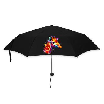 Giraffe - Regenschirm (klein) - Schwarz - Vorne