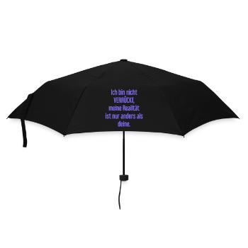 I'm not crazy – my reality is different - Umbrella (small) - black - Front