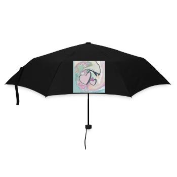 Two Hearts Love Friendship Connection - Umbrella (small) - black - Front