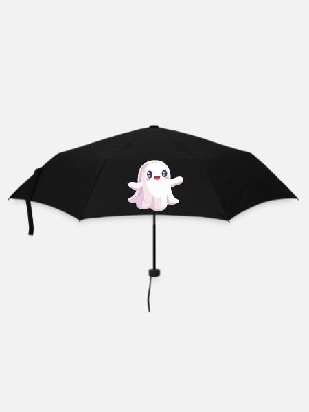 Niedlicher Geist - Regenschirm (klein) - Schwarz