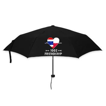 Thailand and Poland 100% friendship - Umbrella (small) - black - Front