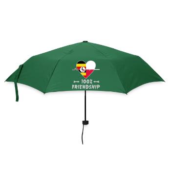 Uganda and Poland 100% friendship - Umbrella (small) - bottlegreen - Front