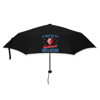 SANTA BARMAN - Regenschirm (klein) - Schwarz - Vorne
