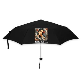Yufka Jäger Kebab Geschenk - Regenschirm (klein) - Schwarz - Vorne