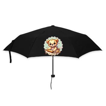 Cuisson de Noël Teddy – Douce joie festive - Parapluie standard - noir - Devant